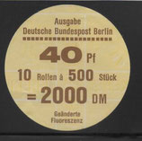 Berlin 0614  -  40 Pf Burgen und Schlösser  - R500er  Verschlußteller  Type VI