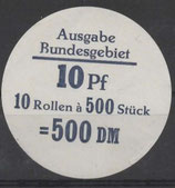 Bund 0913    10 Pf   Verschluss- Stangendeckel