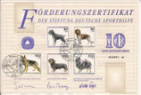 DSH Förderungszertifikat - 1995    10 DM  - Jugendmarken