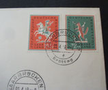 Saar 0433f  FDC  Tag der Briefmarke 1958