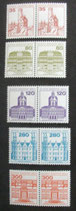 Berlin 673-677  wP   Burgen und Schlösser  (V)   Bogenmarken