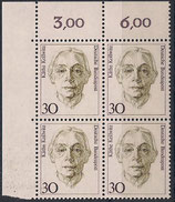 Bund 1488 Käthe Kollwitz   30 Pf   **  in Einheit