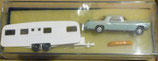 Wiking 2160  Gespann  Ford Continental und großer Wohnwagen