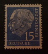 Bund 0184y -  15 Pfg  gestempelt