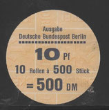 Berlin 0798  -   10 Pf Sehenswürdigkeiten  - Verschlußteller