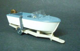 Wiking 0095 04  Motorboot auf Trailer