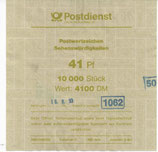 Bund 1687    41 Pf   Verschluss- Stangendeckel