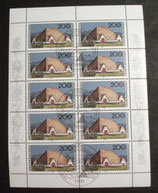 Bund 1887 Kleinbogen gestempelt
