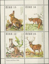Irland Block 3  -  1980  Faun and Flora gestempelt