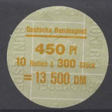 Bund 1623   450 Pf   Verschluss- Stangendeckel
