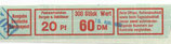 Bund 0995    20 Pf   Banderole  der 300er Rolle  Type  VI