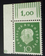 Bund 0303 ERol   10 Pf  Heuss III   Dz 8