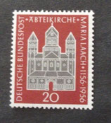 Bund 0238 20 Pf 800 Jahre Abteikirche Maria Laach  -  Plattenfehler