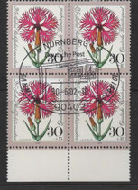 Bund 0818ff  VB  SST  Nürnberg Wohlfahrtsmarken Blumen