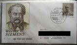 BD 1642 FDC Werner von Siemens  100. Todestag  ESST Berlin