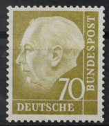 Bund 0191  70 Pf Heuss **
