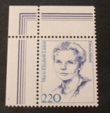 Bund 1940 Marie-Elisabeth Lüders  220 Pf   (Marke vom Eckrand)
