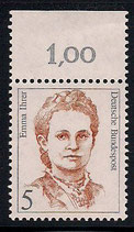Bund 1405 Emma Ihre  5 Pf  **