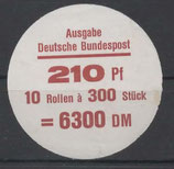Bund 0998    210 Pf   Verschluss- Stangendeckel  der  300er Rolle