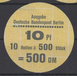 Berlin 0532  -  10 Pf Burgen und Schlösser  - Verschlußteller  Type V   DrZuf