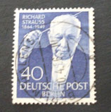 BLN 0124  40 Pf   gestempelt   - 5. Todestag Richard Strauss