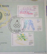 Abschnitt mit Marken eines Förderzertifikates der Deutschen Sporthilfe (DSH)   Abs-003