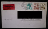 Bund 0915 0917 0998  MiF - Eil-Brief mit Zugstempel  FFM - Basel