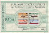 DSH Förderungszertifikat - 1977    10 DM  Berlin