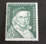 Bund 0204   10 Pf Carl Friedrich Gauß  **