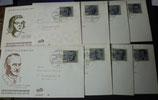 Bund  0431ff   8  FDC  eg aus  Block  3 Widerstandskämpfer   ESST Bonn