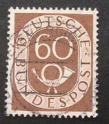 Bund 0135    60 Pf  Posthorn  gest