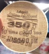 Bund 1407   350 Pf   Verschlussteller  Stangendeckel  300er Rolle  - Typ I- doppelt geklebt
