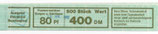 Bund 1140    80 Pf   Banderole R500  T6