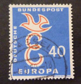 Bund 0296   40 Pf  CEPT 1958  gest