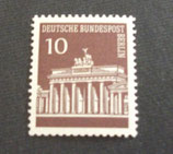 Berlin  286  R01    10 Pf Brandenburger Tor  mit Nummer  **