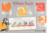 Erinnerungsblatt Busch - Hans Huckbein  -  A5 Faltblatt