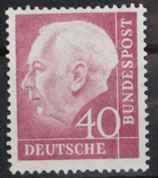Bund 0188  40 Pf Heuss **