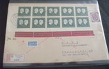 Bund 0197 10 Pf  100. Gburtstag P. Ehrlich und E. von Behring   10x auf MiF Brief
