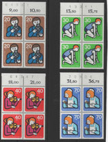Berlin 0468ff  Jugendmarken 1974    OR **   mit RWZ und BRZ !!!