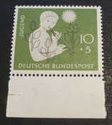 Bund 0233  UR   Jugendmarke 1956