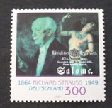 Bund 2076   300 Pf    50. Todestag von Richard Strauss **