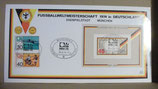 Fußball WM 1974  -  Sonderkarte mit Sonderstempel