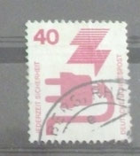 Bund 0699  RE01+0 UV  40 Pf gestempelt
