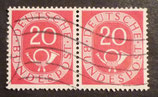 Bund 0130     20 Pf  Posthorn    wP   gest.