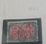 DR 0097 A I  b     5 Mark   97 II      Altstempel  geprüft Jäschke