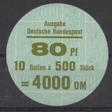 Bund 1140    80 Pf   Verschluss- Stangendeckel  der  500er Rolle