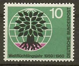 Bund 0326  10 Pf     Weltflüchlingsjahr **