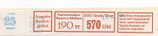 Bund 0919    190 Pf   Banderole  der 300er Rolle  Type  IV