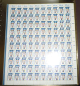 Bund 1398  20 Pf  SWK   100er Bogen  Fn2  **