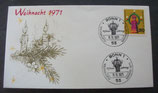 Bund 709  FDC  Weihnachten  1971